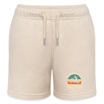 Ich kann kein Motorrad-Humor-Geschenk haben - Kinder Organic Joggingshorts Mini Bolter von Stanley/Stella - Natur - Vorne