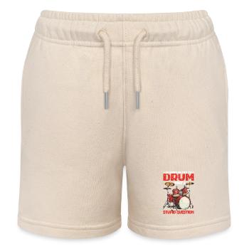To Drum Or Not To Drum What A Stupid Question - Kinder Organic Joggingshorts Mini Bolter von Stanley/Stella - Natur - Vorne