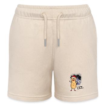 Erdnuss Wintersport Schlitten Rodeln Berge Tirol - Kinder Organic Joggingshorts Mini Bolter von Stanley/Stella - Natur - Vorne
