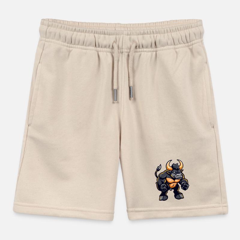 Taurus Comic Kids Organic Sweat Shorts by Stanley/Stella
