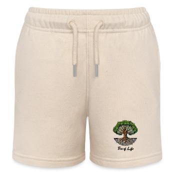 Tree of Life - Kids Organic Sweat Shorts by Stanley/Stella - soft Ecru - Front