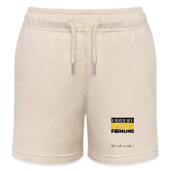 Confirmation 2025 Guestbook Gift Girl Boys - Kids Organic Sweat Shorts by Stanley/Stella - soft Ecru - Front