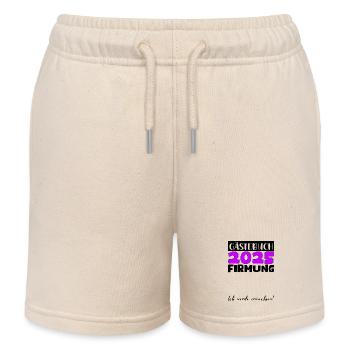 Confirmation 2025 Guest Book Gift Girls Boys - Kids Organic Sweat Shorts by Stanley/Stella - soft Ecru - Front