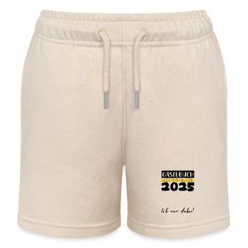 Communion 2025 Guestbook Gift Girl Boys - Kids Organic Sweat Shorts by Stanley/Stella - soft Ecru - Front