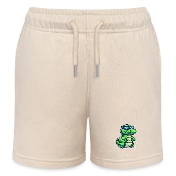 Alligator - Short de jogging enfant bio Stanley/Stella - écru doux - Devant