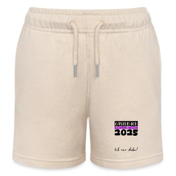 Communion 2025 Guest Book Gift Girls Boys - Kids Organic Sweat Shorts by Stanley/Stella - soft Ecru - Front
