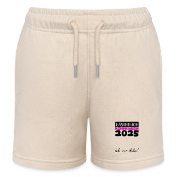 Communion 2025 Guest Book Gift Girls Boys - Kids Organic Sweat Shorts by Stanley/Stella - soft Ecru - Front