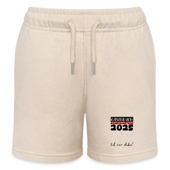 Konfirmation 2025 Gästebuch Deko Mädchen Jungen - Kinder Organic Joggingshorts Mini Bolter von Stanley/Stella - Natur - Vorne