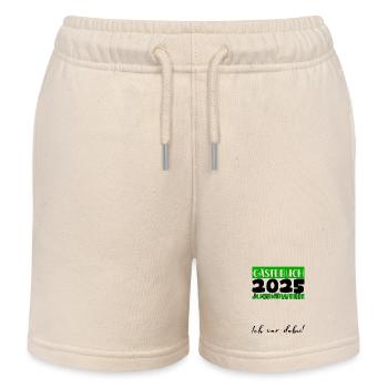 Jugendweihe 2025 Gästebuch Geschenk Mädchen Jungen - Kinder Organic Joggingshorts Mini Bolter von Stanley/Stella - Natur - Vorne