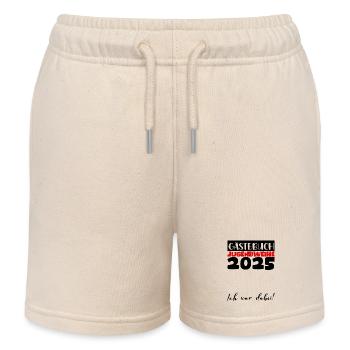 Jugendweihe 2025 Guestbook Gift Girls Boys - Kids Organic Sweat Shorts by Stanley/Stella - soft Ecru - Front