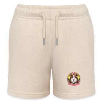 Guinea Pig MOM - Kinder Organic Joggingshorts Mini Bolter von Stanley/Stella - Natur - Vorne