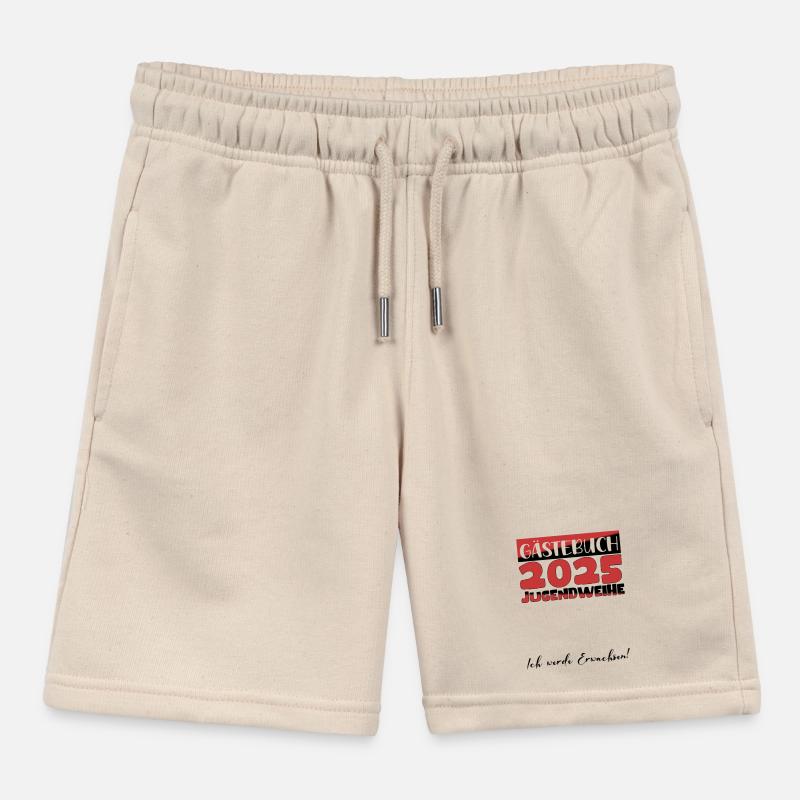 Jugendweihe 2025 Gästebuch Geschenk Mädchen Jungen Kinder Organic Joggingshorts Mini Bolter von Stanley/Stella