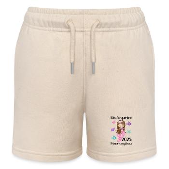 kiKindergarten 2025 Girls Gift Kita 2025 Dek - Kids Organic Sweat Shorts by Stanley/Stella - soft Ecru - Front