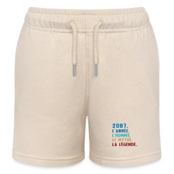 2007 Jahr Mann Mythos Legende - Kinder Organic Joggingshorts Mini Bolter von Stanley/Stella - Natur - Vorne