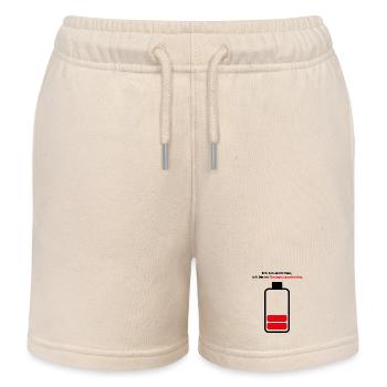Ich bin nicht faul, ich bin im Energiesparmodus. - Kinder Organic Joggingshorts Mini Bolter von Stanley/Stella - Natur - Vorne