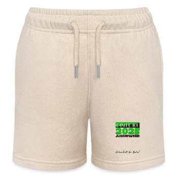 Jugendweihe 2025 Gästebuch Geschenk Mädchen Jungen - Kinder Organic Joggingshorts Mini Bolter von Stanley/Stella - Natur - Vorne
