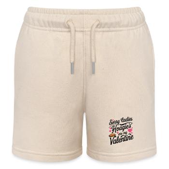 Sorry Ladies Hoagie’s are my Valentine - Kinder Organic Joggingshorts Mini Bolter von Stanley/Stella - Natur - Vorne