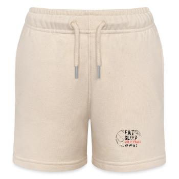 Volleyball Fans Beachvolleyball Design - Kinder Organic Joggingshorts Mini Bolter von Stanley/Stella - Natur - Vorne