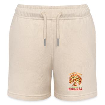 I Want Pizza Not Feelings 5 - Kinder Organic Joggingshorts Mini Bolter von Stanley/Stella - Natur - Vorne
