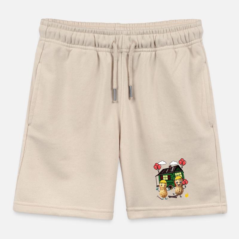 Peanuts Constructeur de maison Constructeur Remorque de construction Maison propre Maison Short de jogging enfant bio Stanley/Stella