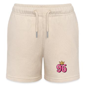 96 Nombre Couronne - Short de jogging enfant bio Stanley/Stella - écru doux - Devant