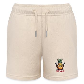Pineapple Fruity Gangsta L’ananas le plus dur du monde - Short de jogging enfant bio Stanley/Stella - écru doux - Devant