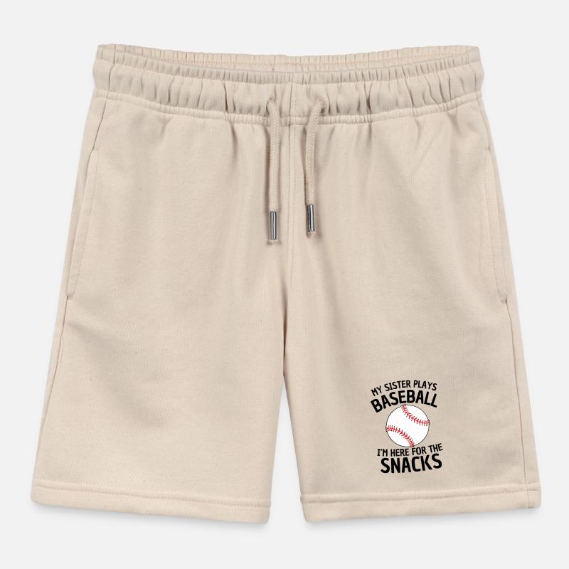Drôle de conception de sœur de baseball Short de jogging enfant bio Stanley/Stella