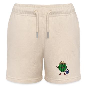 Melone Gärtner Farmer Hobbygärtner - Kinder Organic Joggingshorts Mini Bolter von Stanley/Stella - Natur - Vorne