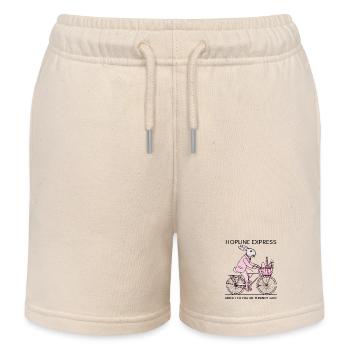 Ostern HOPLINE EXPRESS Retro Bunny - Kinder Organic Joggingshorts Mini Bolter von Stanley/Stella - Natur - Vorne