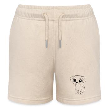 Petit Chien - Short de jogging enfant bio Stanley/Stella - écru doux - Devant