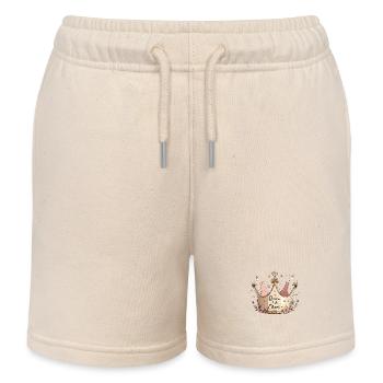 Queen of the Chaos – Mama mit Humor - Kinder Organic Joggingshorts Mini Bolter von Stanley/Stella - Natur - Vorne