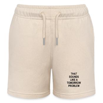 that sounds like a Tomorrow problem - Kids Organic Sweat Shorts by Stanley/Stella - soft Ecru - Front