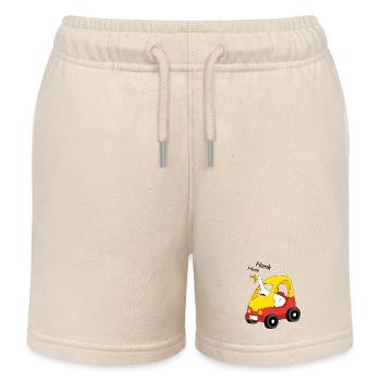 L’oie au volant - Short de jogging enfant bio Stanley/Stella - écru doux - Devant