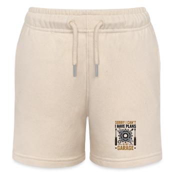 Lustiger Mechaniker Spruch Handwerker - Kinder Organic Joggingshorts Mini Bolter von Stanley/Stella - Natur - Vorne