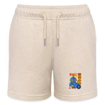 Japan - Roboter - How to use AI - Kinder Organic Joggingshorts Mini Bolter von Stanley/Stella - Natur - Vorne