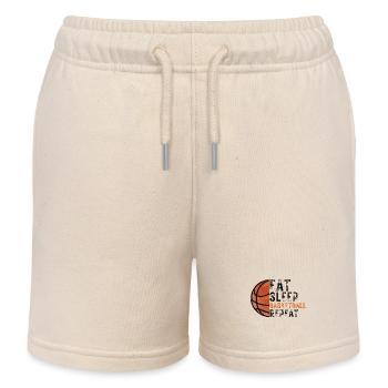 Basketball Liebe Basketball Spieler - Kinder Organic Joggingshorts Mini Bolter von Stanley/Stella - Natur - Vorne