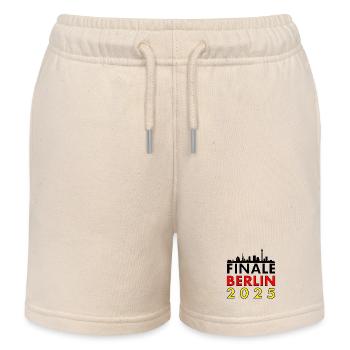 Finale Berlin 2025 Skyline Shirt Silhouette - Kinder Organic Joggingshorts Mini Bolter von Stanley/Stella - Natur - Vorne