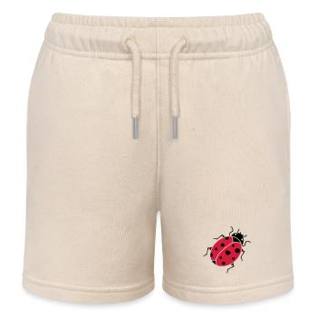 The ladybug - Kids Organic Sweat Shorts by Stanley/Stella - soft Ecru - Front