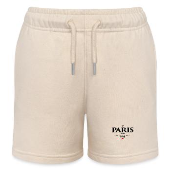Paris - France - Kinder Organic Joggingshorts Mini Bolter von Stanley/Stella - Natur - Vorne
