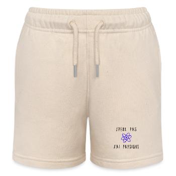 J'peux Pas J'ai Physique Atome Bleu - Short de jogging enfant bio Stanley/Stella - écru doux - Devant