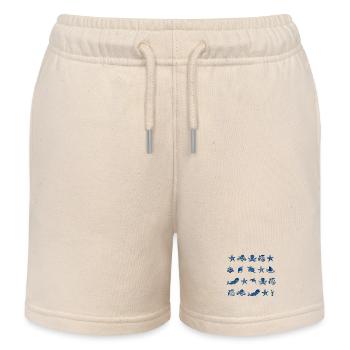 Seamarks Animaux marins - Short de jogging enfant bio Stanley/Stella - écru doux - Devant