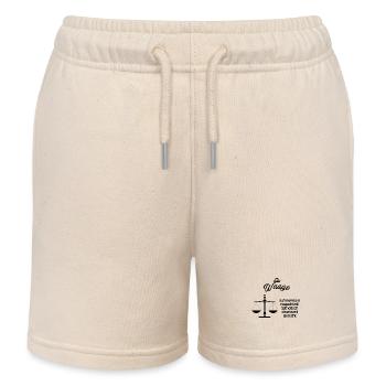 Sternzeichen Waage - Kinder Organic Joggingshorts Mini Bolter von Stanley/Stella - Natur - Vorne