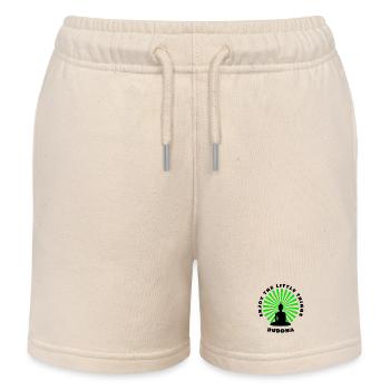 Buddha Enjoy the little things - Short de jogging enfant bio Stanley/Stella - écru doux - Devant