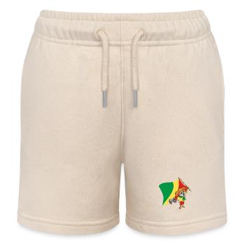 Kongo (Brazzaville) Fan Hund - Kinder Organic Joggingshorts Mini Bolter von Stanley/Stella - Natur - Vorne