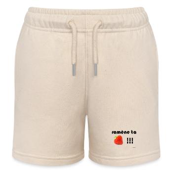 Sichern Sie Ihre Erdbeeren - Kinder Organic Joggingshorts Mini Bolter von Stanley/Stella - Natur - Vorne