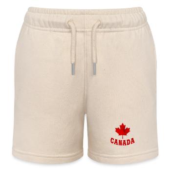 Canada / Cadeau / Feuille d’érable / Idée cadeau - Short de jogging enfant bio Stanley/Stella - écru doux - Devant