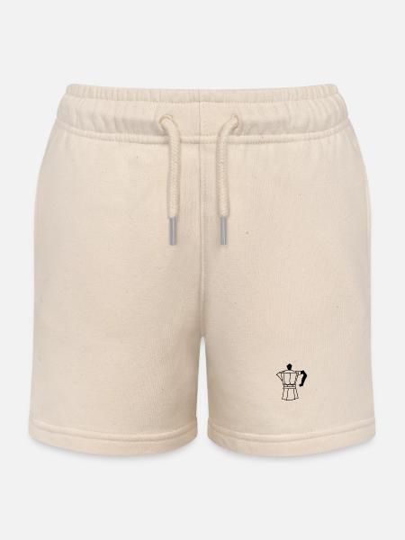 Kaffee - Kinder Organic Joggingshorts Mini Bolter von Stanley/Stella - Natur