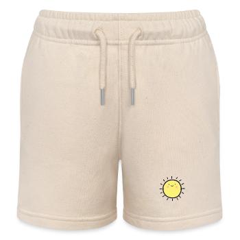 Sun smiley heureux - Short de jogging enfant bio Stanley/Stella - écru doux - Devant