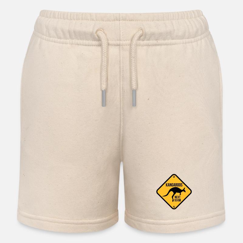 australie - australia - kangourou - Short de jogging enfant bio Stanley/Stella - écru doux