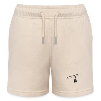 Ski Snowboard Skiers Ski Jumper Gift - Kids Organic Sweat Shorts by Stanley/Stella - soft Ecru - Front